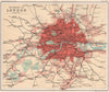 Greater London railways. BARTHOLOMEW 1904 old antique vintage map plan chart