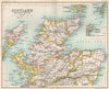 Scotland Northern Section. Highlands. BARTHOLOMEW 1904 old antique map chart