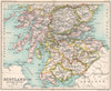 Scotland Southern Section. BARTHOLOMEW 1904 old antique vintage map plan chart