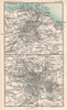 Environs of Edinburgh & Glasgow. Scottish Cities. BARTHOLOMEW 1904 old map