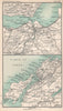 Environs of Inverness & Oban. Scotland. BARTHOLOMEW 1904 old antique map chart