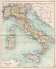 Italy in provinces. BARTHOLOMEW 1904 old antique vintage map plan chart