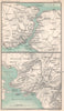 Constantinople & the Bosphorus. Environs of Athens. Turkey & Greece 1904 map