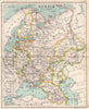 Russia in Europe. Great Russia. Kazan. Caucasia. Finland. BARTHOLOMEW 1904 map