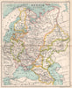Russia in Europe. Great Russia. Kazan. Caucasia. Finland. BARTHOLOMEW 1904 map