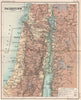 Palestine relief map. Holy Land Israel. BARTHOLOMEW 1904 old antique chart