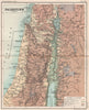 Palestine relief map. Holy Land Israel. BARTHOLOMEW 1904 old antique chart
