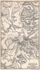Environs of Jerusalem. Israel Palestine. BARTHOLOMEW 1904 old antique map