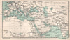 Routes to India from UK. British India. BARTHOLOMEW 1904 old antique map chart