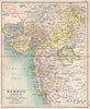 Bombay, Berar, and Part of Central India. NW British India 1904 old map