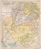 NW British India. Punjab, Sind, Rajputana, Kashmir, &c. Pakistan 1904 old map