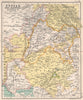 NW British India. Punjab, Sind, Rajputana, Kashmir, &c. Pakistan 1904 old map