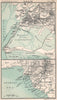 Karachi city plan and environs. Pakistan. BARTHOLOMEW 1904 old antique map