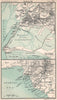 Karachi city plan and environs. Pakistan. BARTHOLOMEW 1904 old antique map