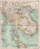 Farther India. Siam in spheres of influence. Anam. Burma. Indochina 1904 map