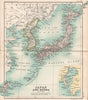 Japan and Korea including Formosa/Taiwan. East Asia. BARTHOLOMEW 1904 old map