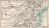 South East Africa. Rhodesia Salisbury Transvaal. BARTHOLOMEW 1904 old map