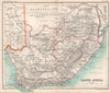 Cape Colony Bechuanaland Botswana. Southern Africa. BARTHOLOMEW 1904 old map