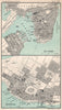 Halifax & St. John town/city plans. Canada. BARTHOLOMEW 1904 old antique map