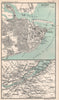 Quebec City plan and environs. Canada. BARTHOLOMEW 1904 old antique map chart