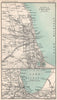 Environs of Chicago. Illinois. BARTHOLOMEW 1904 old antique map plan chart