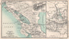 Isthmus of Nicaragua. Mexico City. Craters of the Turrialba 1904 old map