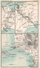 Environs of Lima & Callao. Panama Canal. South America. BARTHOLOMEW 1904 map