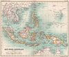 East Indian archipelago. Philippines Indonesia. Dutch East Indies 1904 old map