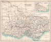 Victoria state map. Australia. BARTHOLOMEW 1904 old antique plan chart