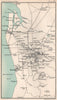 Environs of Adelaide. South Australia. BARTHOLOMEW 1904 old antique map chart
