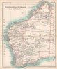 Western Australia state map showing goldfields. BARTHOLOMEW 1904