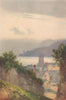 Dartmouth, Devon, by Frederick John Widgery 1920 old antique print picture