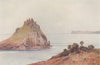 The Thatcher Stone, Torbay, Devon, by Frederick John Widgery 1920 old print