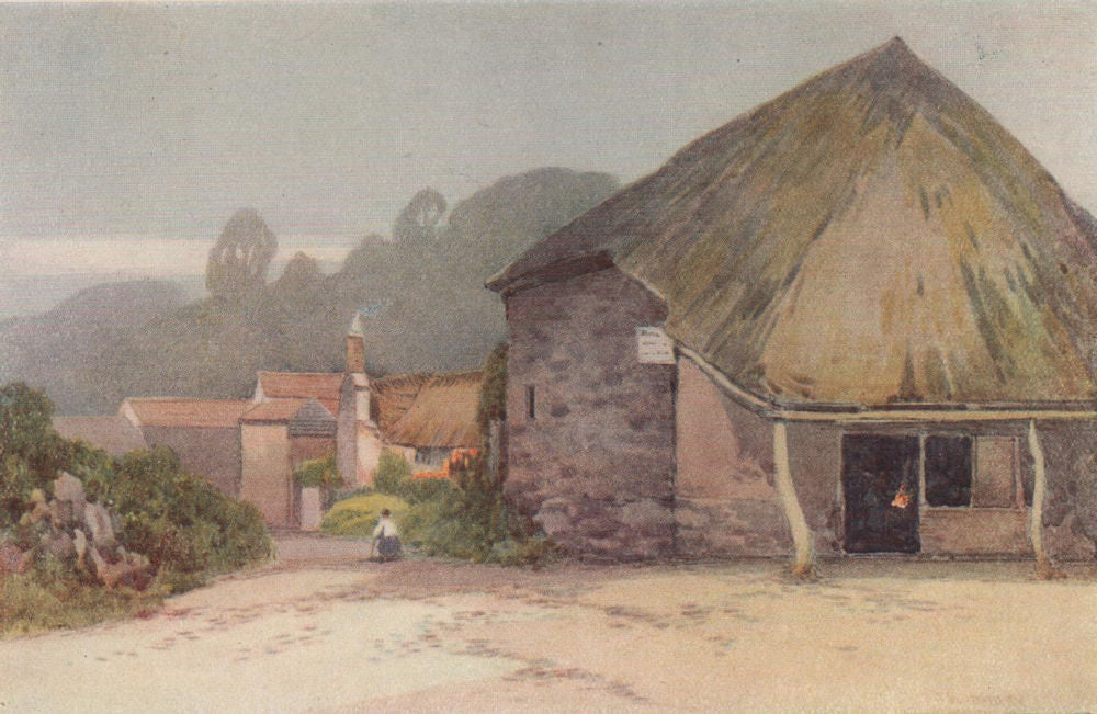 Cockington Village, Torquay, Devon, by Frederick John Widgery 1920 old ...