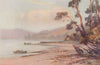 The Dart near Dittisham, Devon, by Frederick John Widgery 1920 old print