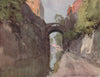 The Canal and Bridge of Sighs, Chester, by Edward Harrison Compton 1910 print