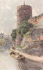 The Phoenix Tower (King Charles's Tower), Chester. Edward Harrison Compton 1910