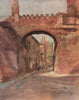The Pepper Gate, Chester, by Edward Harrison Compton 1910 old antique print