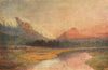 A sunset on the Lion's Head, Cape Town, by William Westhofen 1910 old print