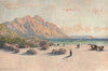 Chapman's Peak & Slang kop Point from Hout Bay, Cape Town. W Westhofen 1910