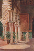 Alcázar, Patio de las Doncellas, Seville, Spain, by William Wiehe Collins 1909