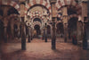 Interior of the Mesquita, Cordoba, Spain, by William Wiehe Collins 1909 print