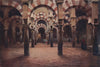 Interior of the Mesquita, Cordoba, Spain, by William Wiehe Collins 1909 print