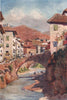 Carrera de Darro, Granada, Spain, by William Wiehe Collins 1909 old print
