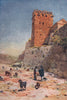 The Archbishop's Tower, Tarragona, Spain, by William Wiehe Collins 1909 print