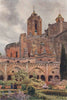 The cloisters, Tarragona, Spain, by William Wiehe Collins 1909 old print