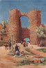 Puerta de San Vicente, Avila, Spain, by William Wiehe Collins 1909 old print