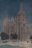 The cathedral, Leon, Spain, by William Wiehe Collins 1909 old antique print