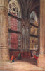 The Capilla Mayor, Burgos, Spain, by William Wiehe Collins 1909 old print