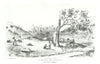 'Teamsters breakfasting on the road to the mines', California, by G. Cooper 1853